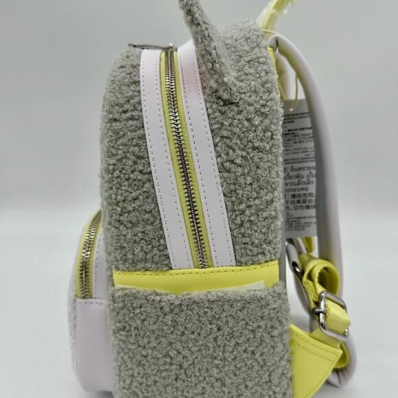 Loungefly Disney Parks Figaro Pinocchio Cat Pastel Mini Backpack Fuzzy NWT - Picture 5 of 9
